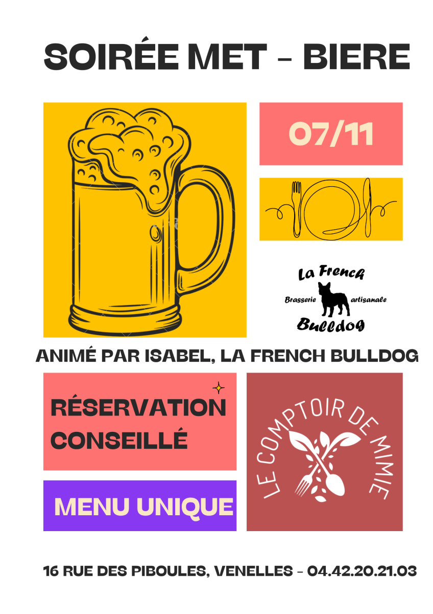 Affiche soirée Mets & Bières