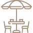 Terrasse 
          ensoleillée