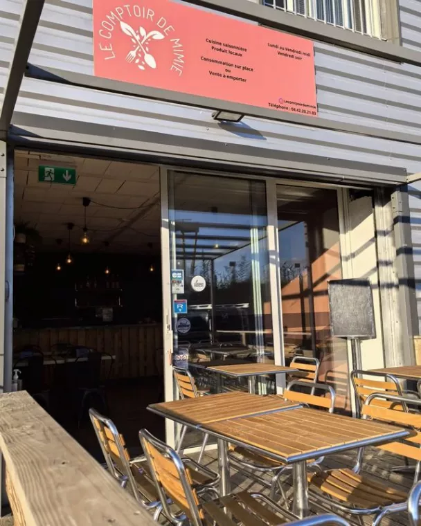 Trouver un restaurant avec une cuisine du terroir et plats faits maison avec terrasse ensoleillée, Venelles, Le comptoir de Mimie