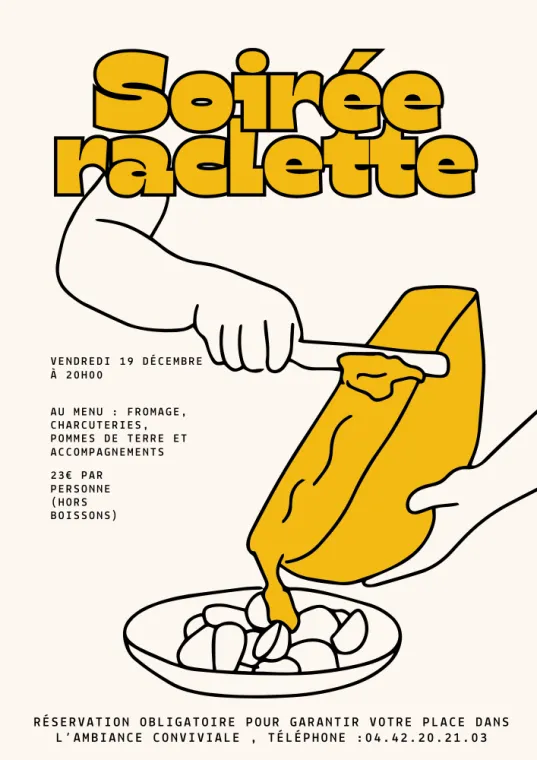 Soirée Raclette, Venelles, Le comptoir de Mimie
